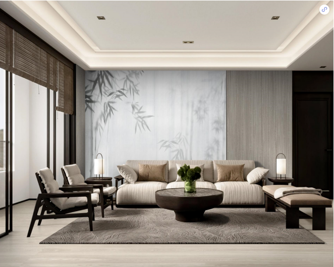 宏陶質(zhì)感磚會客廳裝修效果圖